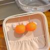 Korean-Style Cute Candy Color Orange Fruit Earrings - Versatile and Stylish Jewelry for Women