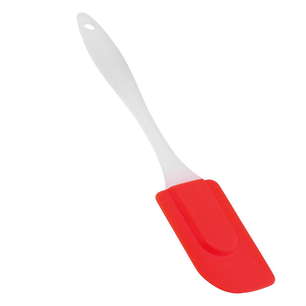 Silicone Spatulas   Cream Scraper Heat Resistant Kitchen Cake Baking Mixing Tool(Red)