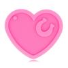 Handmade Keychain Epoxy Resin Mold Handicrafts Mould Shiny Glossy Heart and Horseshoe Keychain Casting Silicone Mold