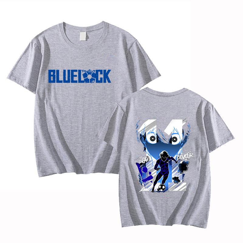 Hot Anime BLUE LOCK Isagi Yoichi Printed T Shirts Unisex Fashion Casual Tops Summer Short Sleeve Harajuku T Shirts