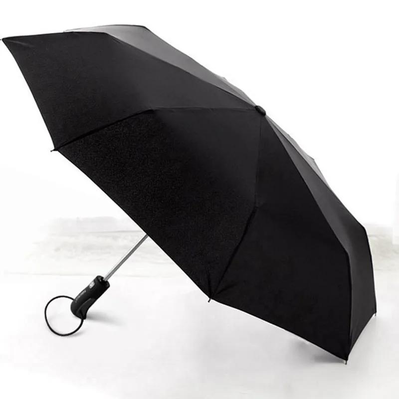 Автоматический мужской зонт от дождя большого размера 122 см ветрозащитный большой зонт — фото 7