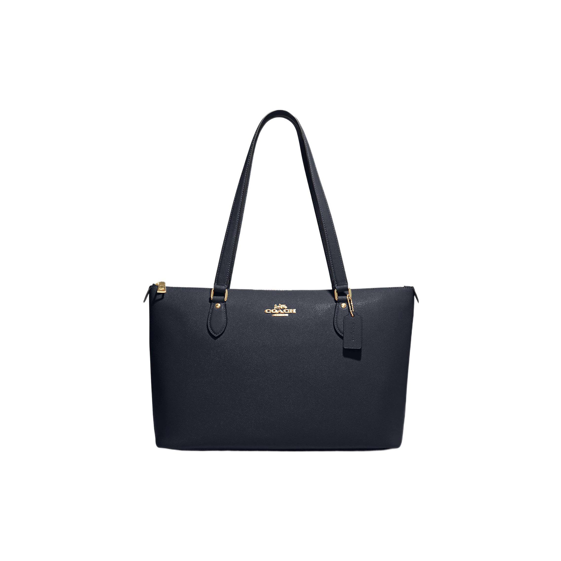 

New COACH Gallery Cross Stitch Leather Tote Bag Shopping Bag Handbag Shoulder Bag Large Size Women s Midnight Blue CH285-IMMID 36.8*15.2*24.9CM