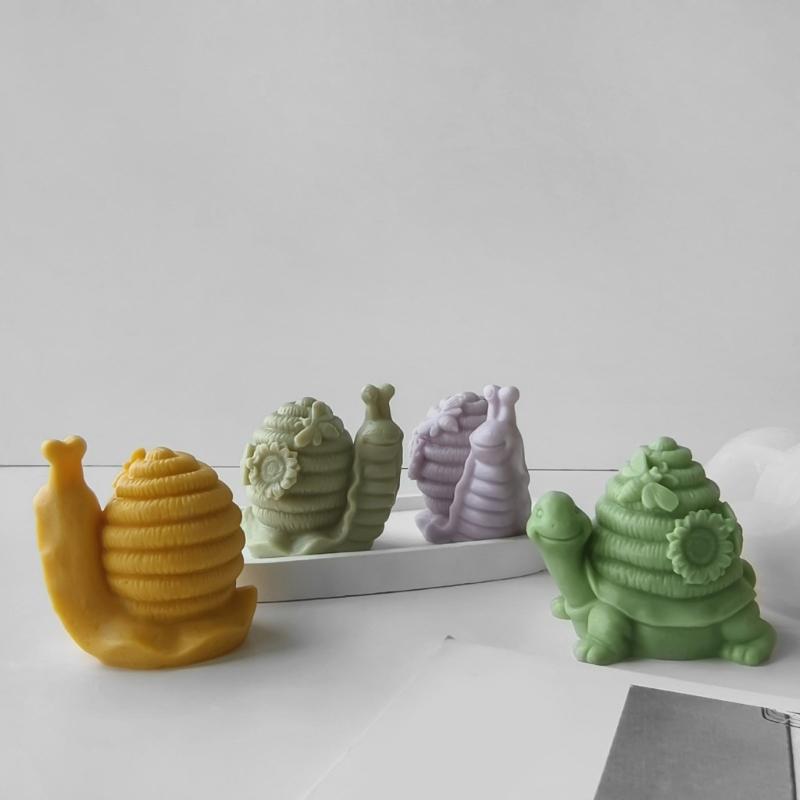 Turtles Snail Shaped Mold Silicone Mold for Candle and Soap Making High Temperature Resistant Aromatherapy Mould