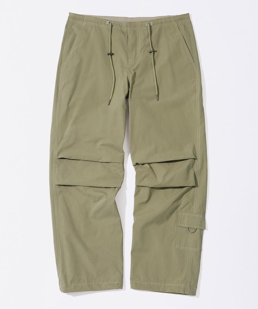 SCULPTOR String Parachute Pants Washed Beige