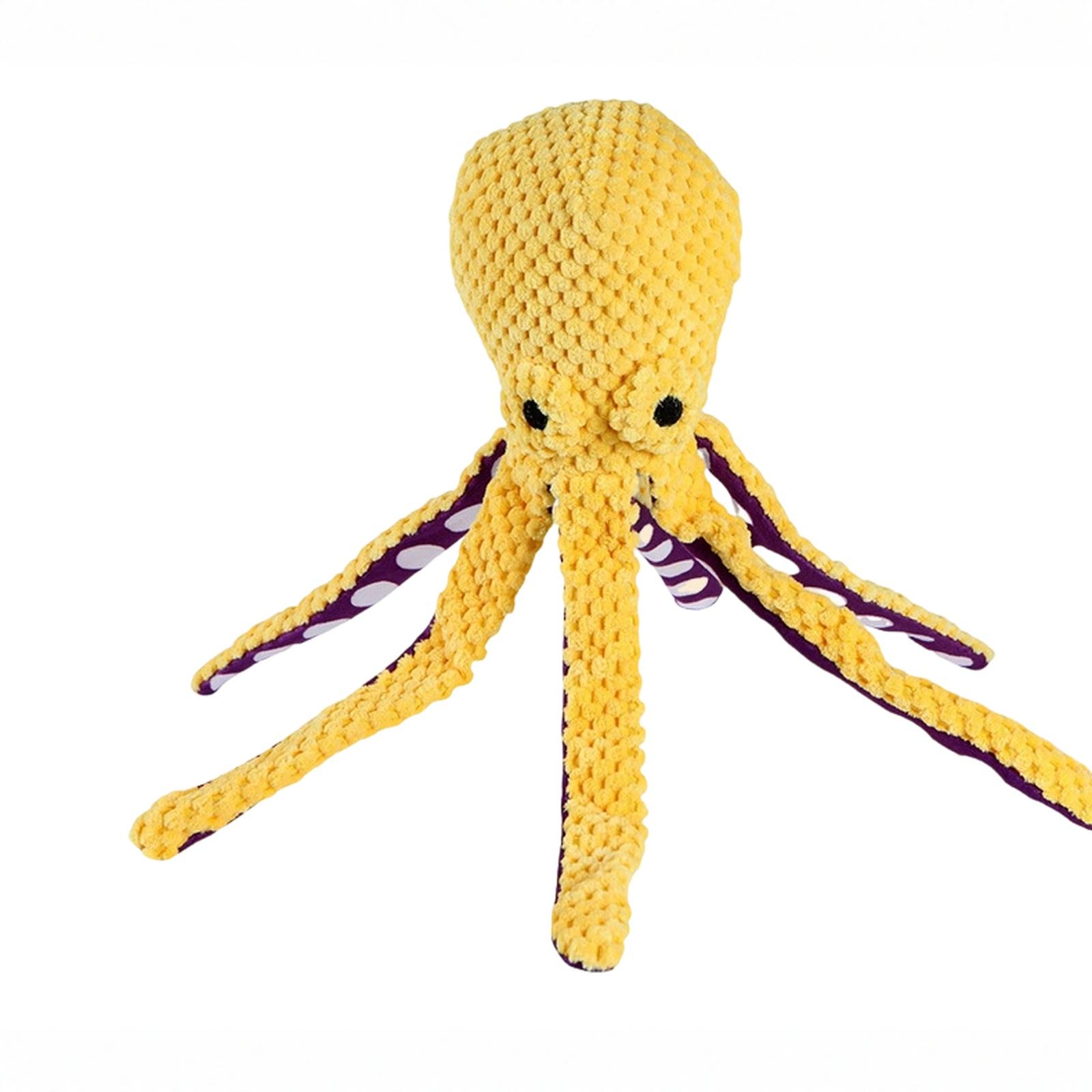 

Fuufome Large Squeaky Dog Toys- Plush Dog Toys with Soft Fabric for Small, Medium, and Large Dogs Daily Companionship, Training Gift one size жовтий