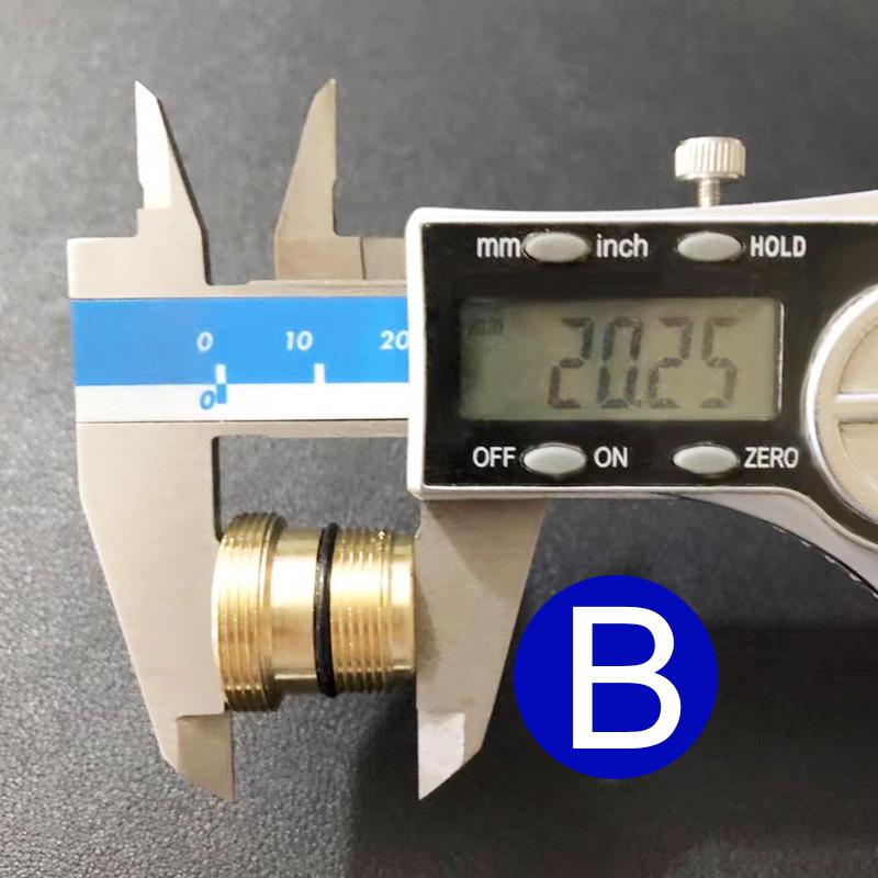 M16.3 M18.2 M21.3 M23.3 to M22 Male Thread Brass Shower Adapter