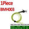Bimoo 1PC 30LB 35LB 45LB Fluoro Carbon Fused Carp Link High Carbon Carp Main Line Braided Carp Leader Trace with Terminal Swivel