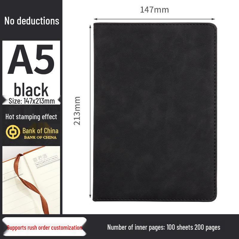 A5 Custom Logo Thickened B5 Diary with Buckle for Business Office