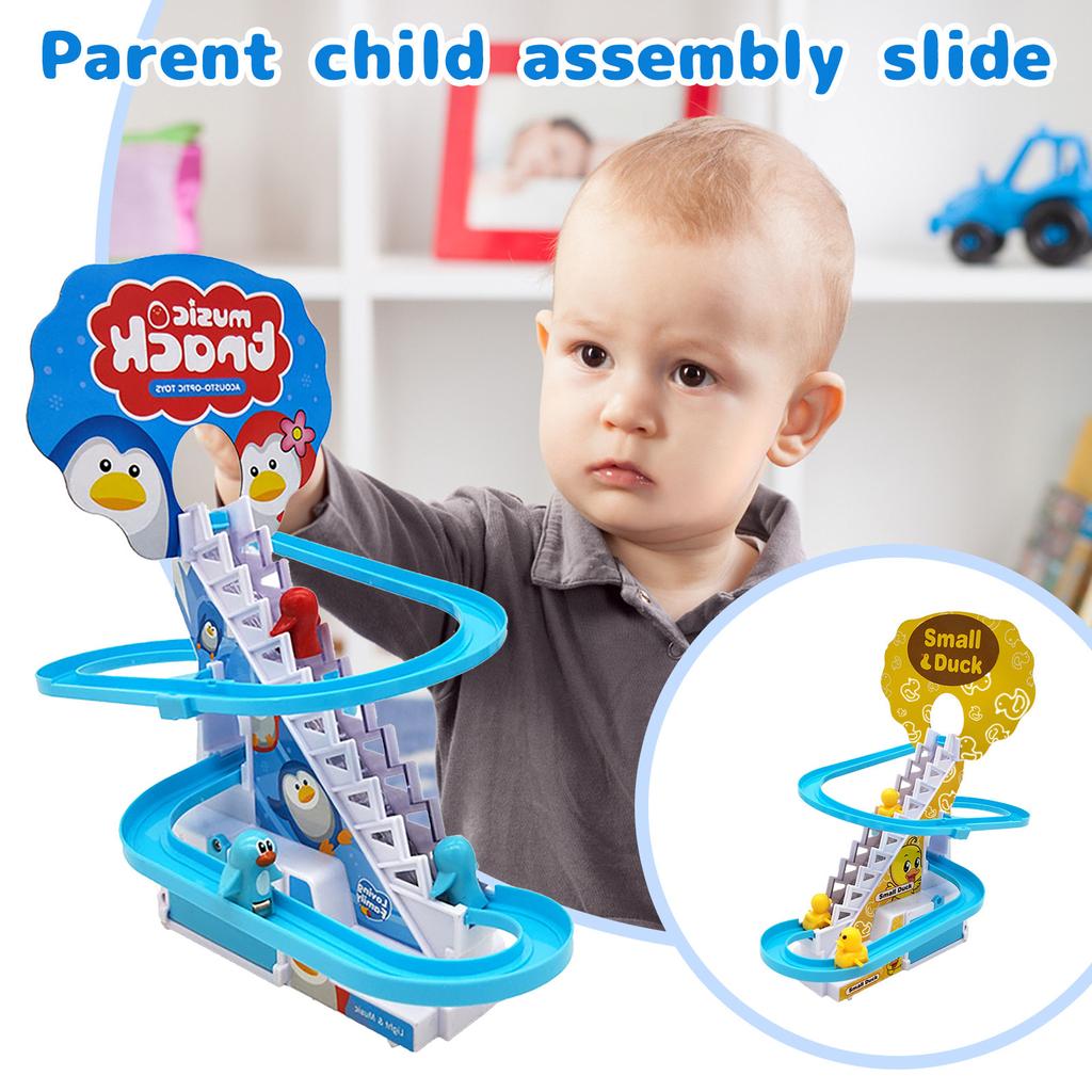 Puzzle Children's Electric  Race Stair Climbing Game Can Run s