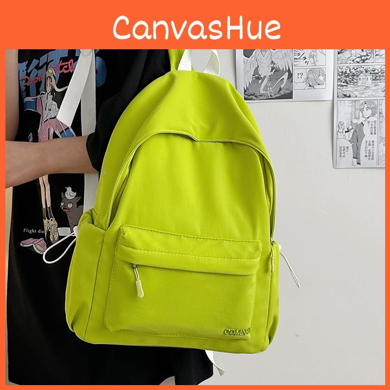 Simple Colored Candy Student Lightweight Backpack For School And Use Daily