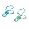 100 Pcs  Clips Hollow Cute Flower Shape Sturdy Metal Small  Clips for Office Documents A