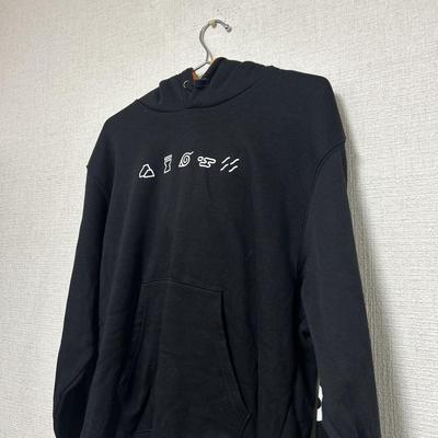[USADO] Design super raro Naruto GU NARUTO hoodie Dattebayo tamanho M