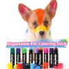 Stick Colorante Specifico per Pelo di Animali Domestici Facile da Pulire Monouso Non Tossico Luminoso Lavabile Colorato Pasta Colorante per Pelo di Cane Crayon Marcatore per Animali