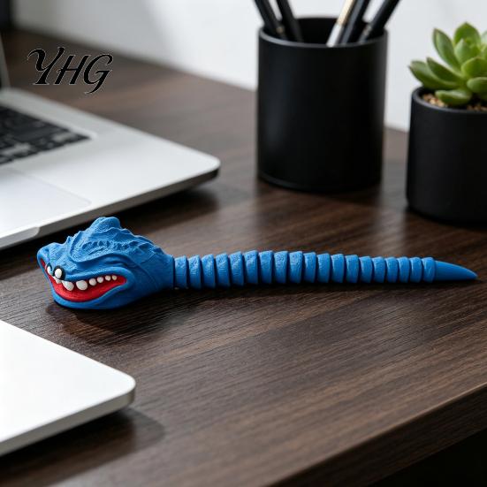 Desktop Ornament for Office 3D Printed Sea Monsters Ornament, Flexible Articulated Action Figure, Fantasy Durable Pla Sculpture Deep Creature