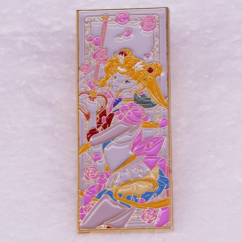 Anime-Themed Brooch Set