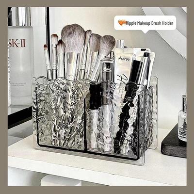 Przezroczysty Organizer na Kosmetyki na Biurko o Dużej Pojemności