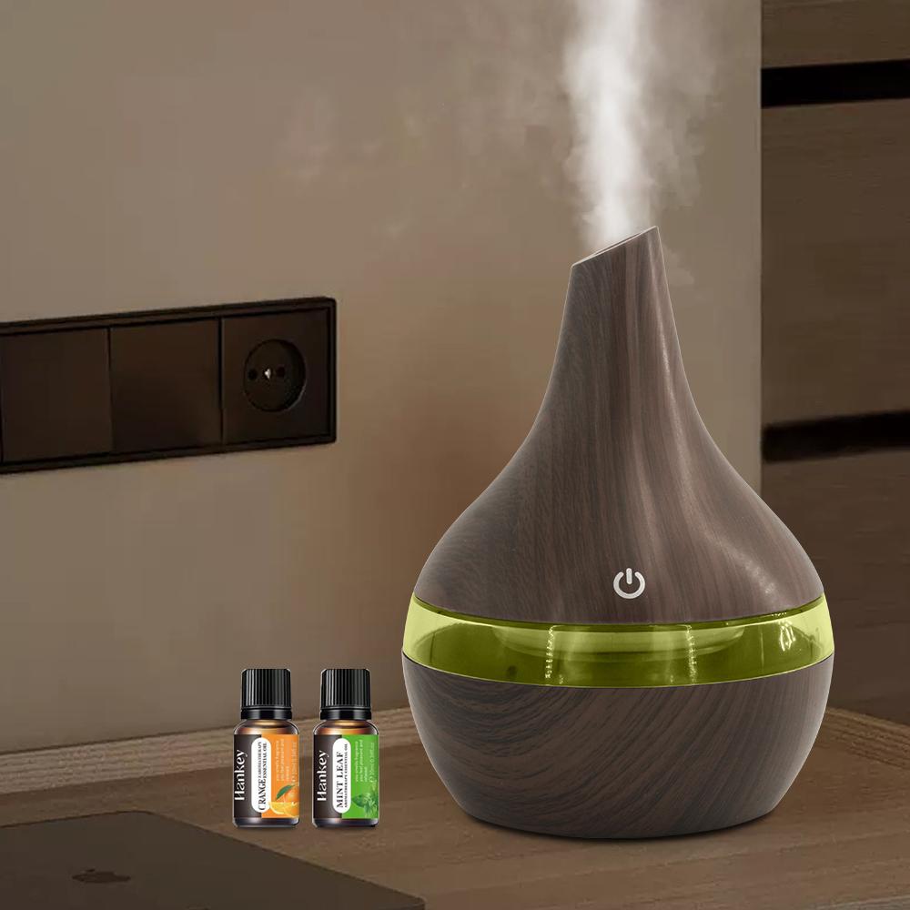 300ml USB Humidifier & Aromatherapy Diffuser for Home, Office & Travel  Includes Essential Oils