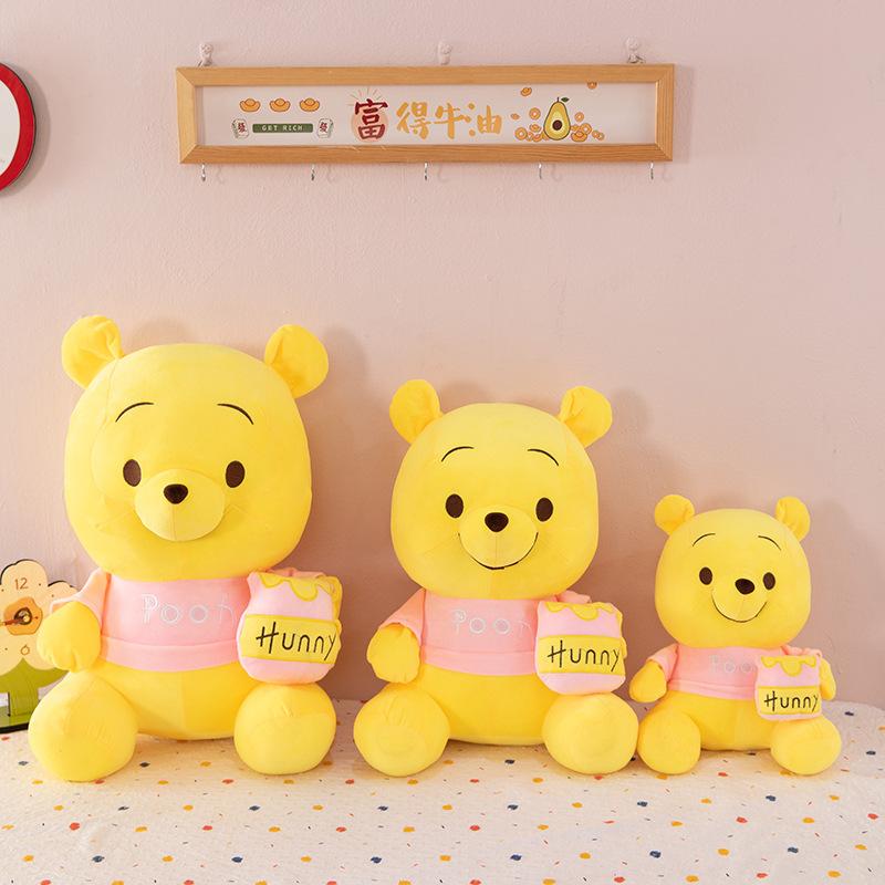 Honey Jar Winnie Plush Doll Cute Cartoon The Pooh Soft Plush Toys Pooh Bear Stuffed Animal Dolls Room Decor Birthday Gift