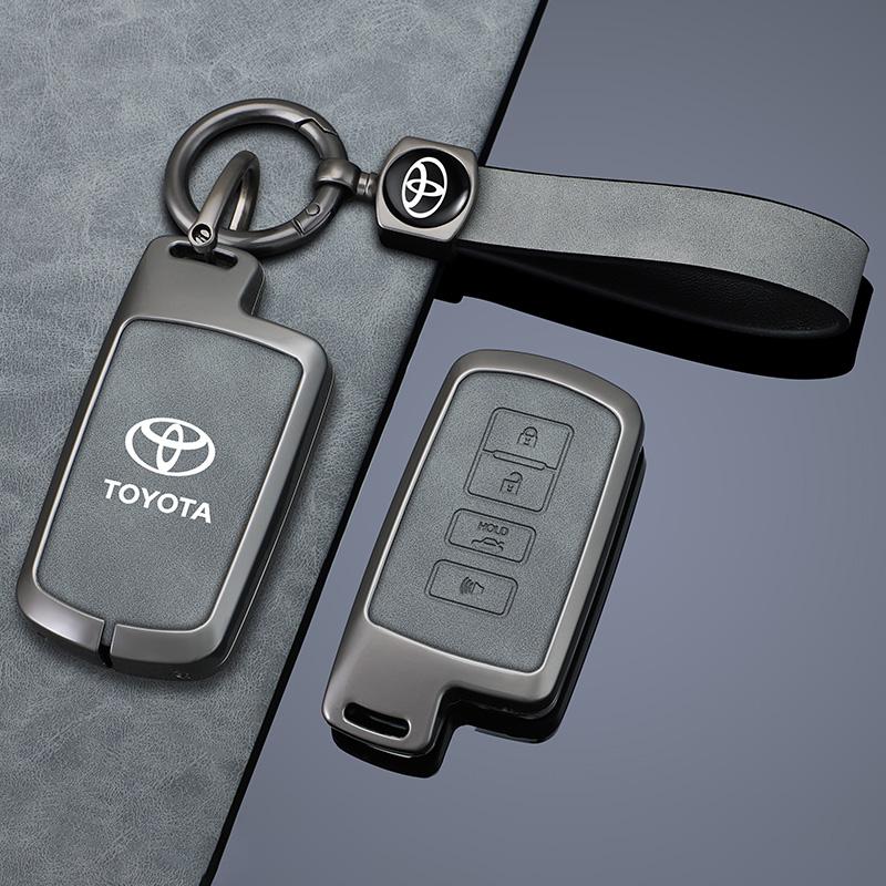 LATE7 Zinc Alloy Leather Car Remote Key Case Cover for Toyota Prius 30 Alpha Aqua Land Cruiser Auris for Lexus LC 200 2012 2013 2014