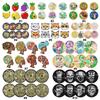 8 Pcs Dinosaur Acrylic Diamond Painting DIY Coaster Indian Woman with Holder Skull Diamond Painting Art Coaster Kit for Beginner