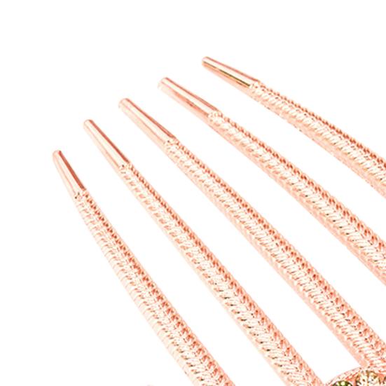 Hair Comb Flower Leaf Rhinestones Ladies Exquisite Long Lasting Hair Fork Hair Accessories