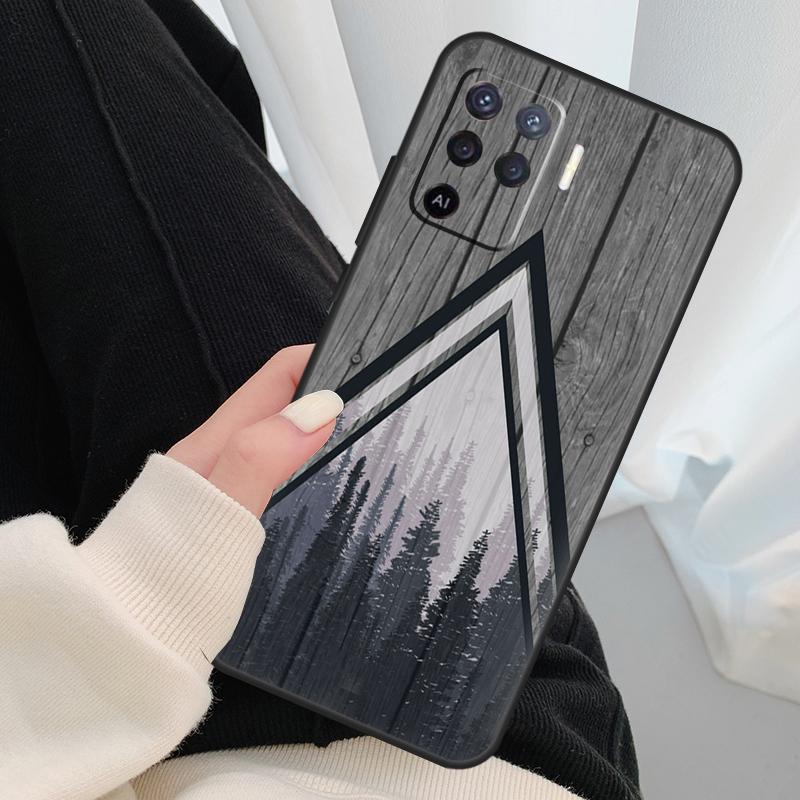NATURE WOOD PRINTS Case For Oppo A40 A60 A80 A5 Pro A15 A16 A17 A57 A77 A94 A74 A54 A76 A96 A18 A38 A58 A78 A98