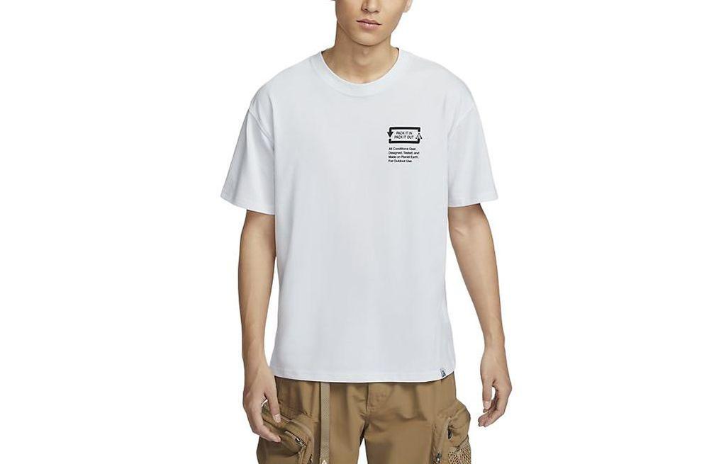 Nike ACG T Shirts Men's White Crew Neck Moderate FV3491-121
