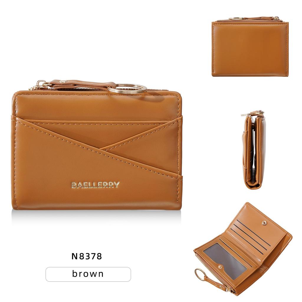 Women's Multi-Card Slot Holder: Anti-Magnetic Zipper Coin Purse, Portable Keychain Card Holder, and ID Storage Bag.