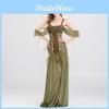 Alluring Women's Fairy Dress With Magical Wings And Colorful Headpiece Perfect For Halloween Festivities