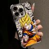 Anime Super Saiyans Cool Plating Phone Case For IPhone 17 17e 16e 16 15 14 13 12 11 Pro Max X XR XSMax 7 8 Mini Air Plus Airabag