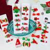 Weihnachts-Elch-Haarspangen-Set mit Schleife, niedliche Cartoon-Haarnadeln, Haarspangen, seitlicher Clip, Kopfbedeckung, Mädchen, Kinder, Haar-Accessoires, Party-Geschenke
