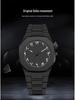 Matte Black Quartz Watch with Middle Eastern Style