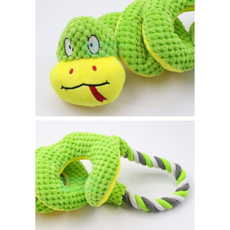 Haltbarkeit Hundespielzeug Interaktiv Quietschendes Seilspielzeug Kaubeständiges Hunde-Seilspielzeug für Große Mittel Kleine Hunde