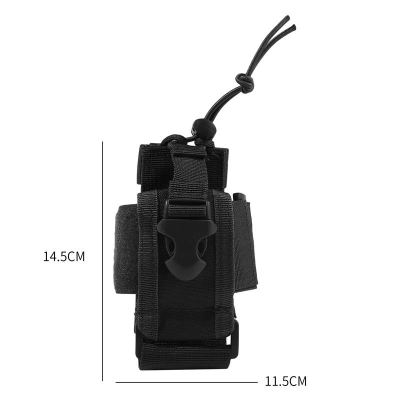 

1pc Oxford Molle Pouch Radio Walkie Talkie Holder Bag Belt Pack Hunting Accessories Magazine Pouch Outdoor Airsoft Equipment чорний