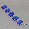 Blue Australian Triplet Opal Gemstone Bracelet Gift Handmade Jewelry 8" PT 4150