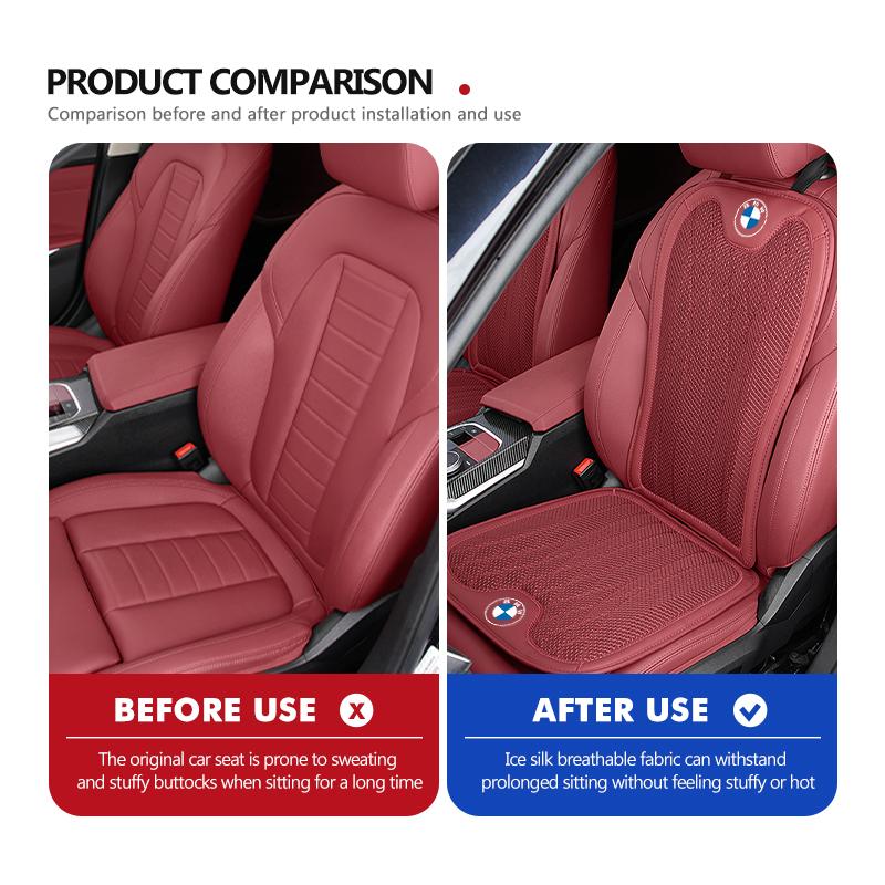 For BMW Car Ice Silk Seat Cover Front Rear Seat Cushion Protector Mat E46 E90 E60 F10 E39 F30 E36 E87 E90 E30 E53 F31 E92