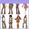 Set Costume Cosplay Disco Retro Anni '70 Per Uomo E Donna Perfetto Per Halloween E Feste A Tema