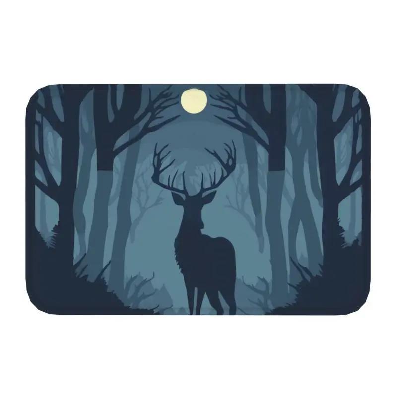 Custom Deer Doormat Mat Anti-Slip Kitchen Bath Living Room Rug Carpet 40*60cm