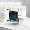 ESP8266 Mini Electronic Clock DIY Kit Support 2.4G Wifi Networking Electronic Multifunctional Weather Station Soldering Project