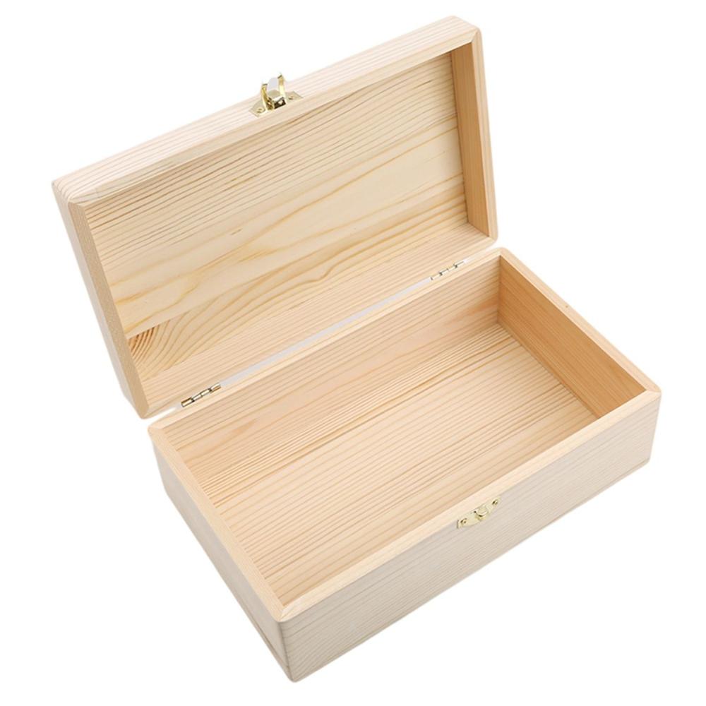 Lock Retro Organizer Wooden Vintage Storage Gift Bracelet Case Box Jewelry Wooden Box