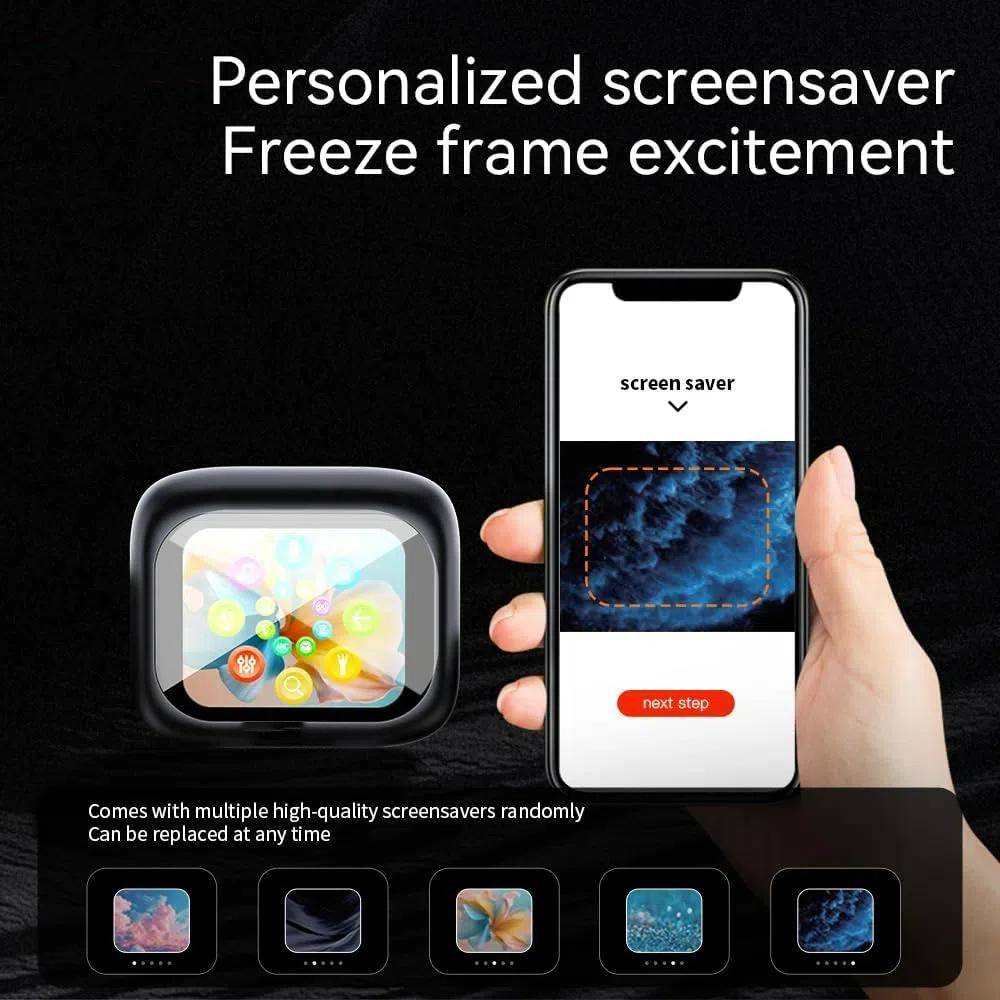 ANC Kabellose Ohrhörer E18 Pro Bluetooth5.4 Kopfhörer Touchscreen-Kopfhörer TWS MZYMI Bass-Stereo-Kopfhörer mit ANC/ENC-Kopfhörern mit Geräuschunterdrückung 