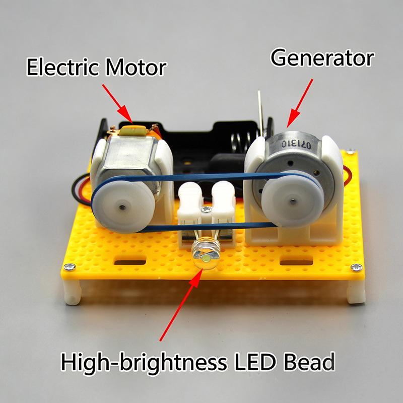 Electromagnetic Permanent Generator Physics DIY Experiment Project Kit Portable STEM Tool for Outdoor Science Practice Activities