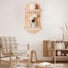 Scaffale da Parete ad Arco in Legno a Doppio Strato Disponibile - Porta Candele e Vasi, Ideale per Decorare Soggiorno e Camera da Letto