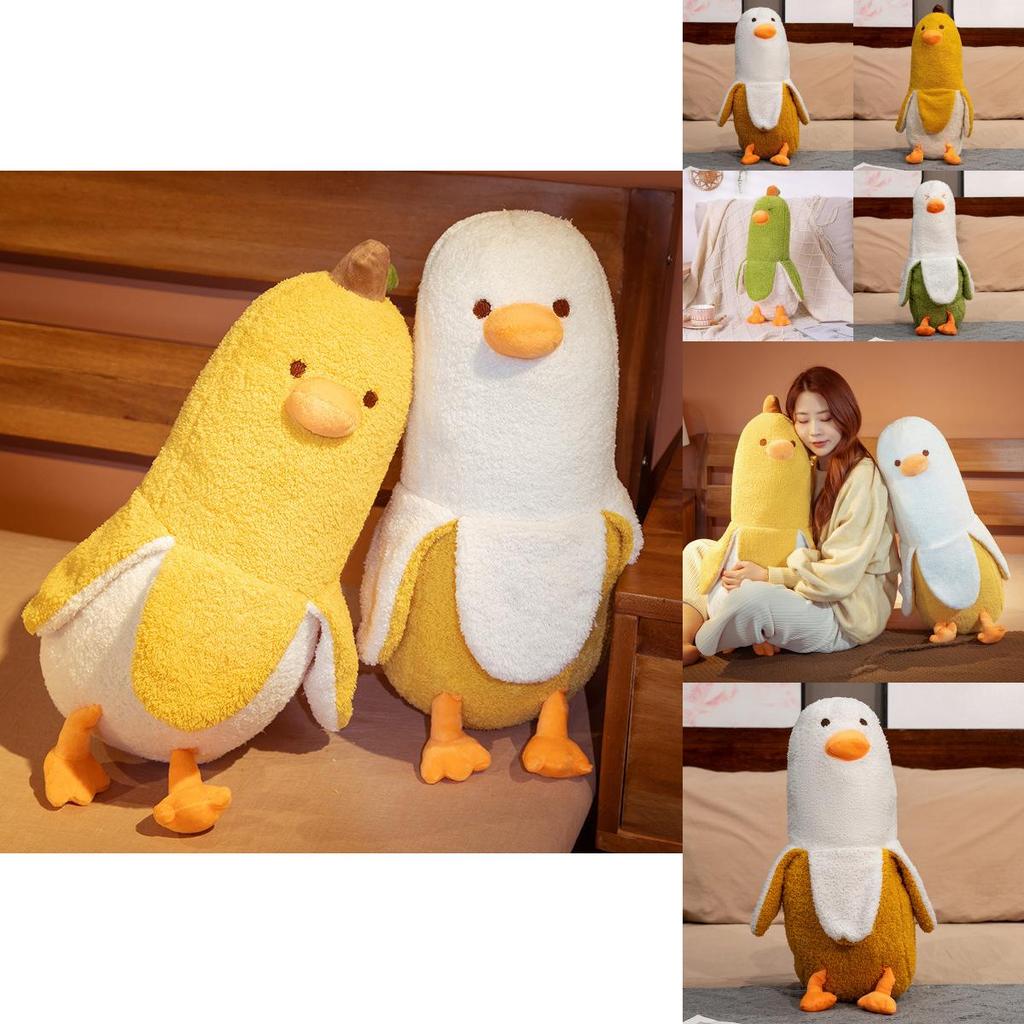 Banana Duck Plushie Cartoon Animal Soft Toy For Girls Kids Gift