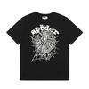 Foreign Trade Meichao Sp5der555555 Spider Web Printing Summer Loose Trend Men's and Women's Couples Short Sleeve T-Shirt Summer