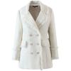 Classic Style Mid Length Long Length Elegant Cotton Wool Suit Collar