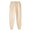 Solid Color Women Pants Pocket Long Men's Sweatpants Sportswear Elastic Waist Casual Baggy Pants Black Grey