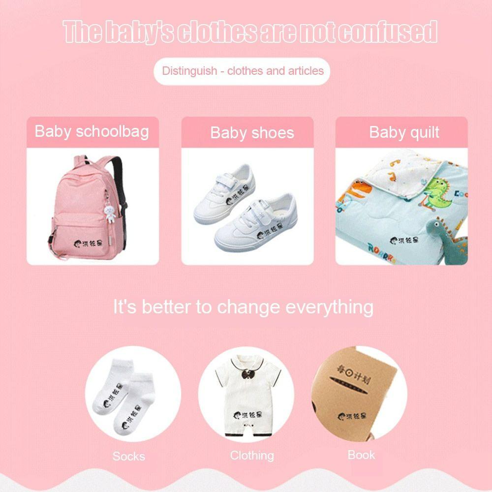Cartoon Schoolbag Waterproof Labeling Books Kid Clothing Children Name Stamp