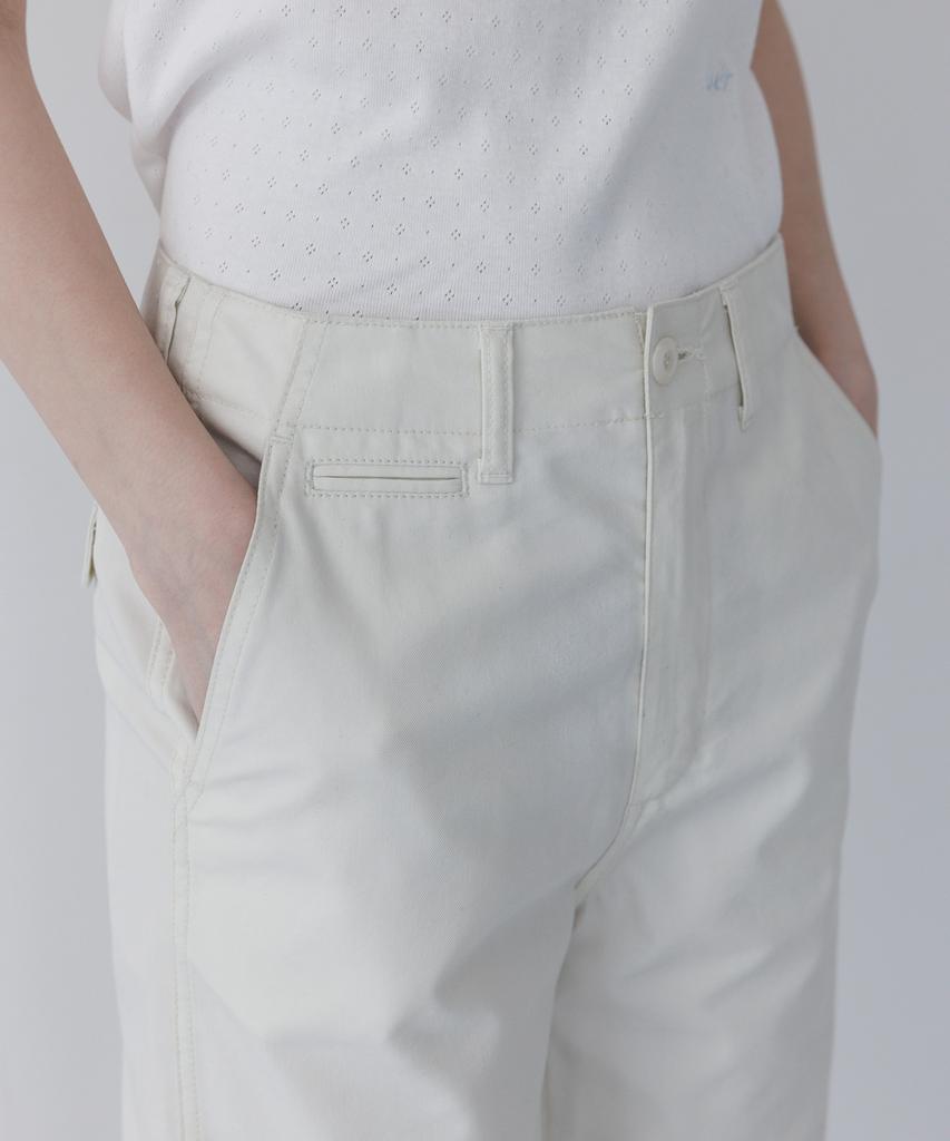 TTUDEMENT Coin Pocket Pants Ivory