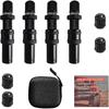 4 Pcs Automatic Tire Deflator Kit 10-30 PSI / 0.7BAR-2.1BAR Adjustable With Valve Cap Auto-Stop Air Valve for Cars Trucks Motor